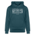 Berliner Spruch-ICK WUNDER MIR-Unisex Bio-Hoodie - Dunkles Petrol