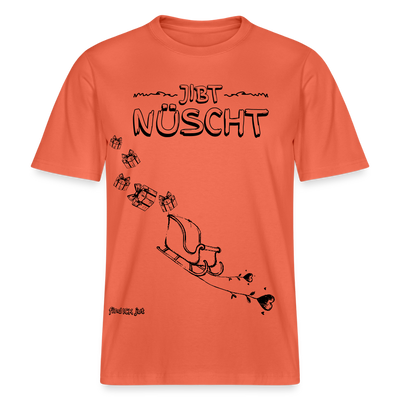 Weihnachten in Berlin 25-JIBT NÜSCHT-unisex Relaxed Fit Bio-T-Shirt II - Hellrot