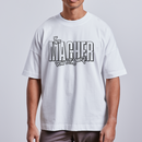 DER MACHER VON DIT JANZE - Unisex Oversize Bio-T-Shirt - Weiß