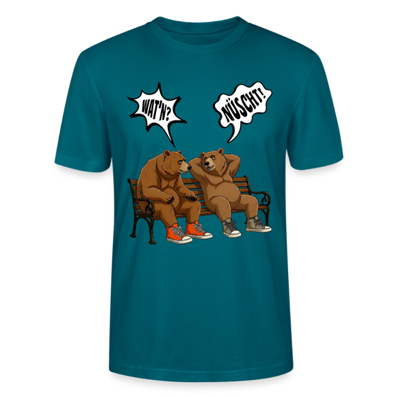 Berliner Bär Shirt mit Berliner Schnauze-WATN?NÜSCHT!-Unisex T-Shirt - Ozeanblau