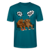 Berliner Bär Shirt mit Berliner Schnauze-WATN?NÜSCHT!-Unisex T-Shirt - Ozeanblau