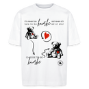 Berlin T-Shirt-BERLINER KNORKE-Unisex Oversize Bio-T-Shirt - Weiß