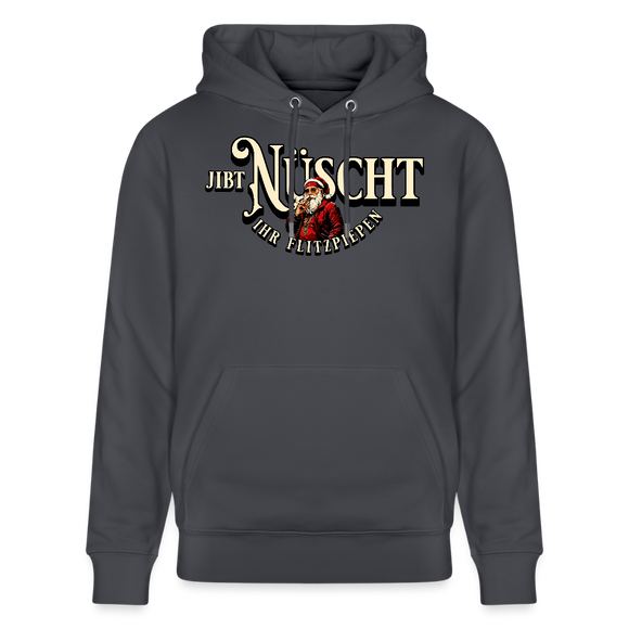 JIBT NÜSCHT IHR FLITZPIEPEN - Unisex Bio-Hoodie - Indigoblau