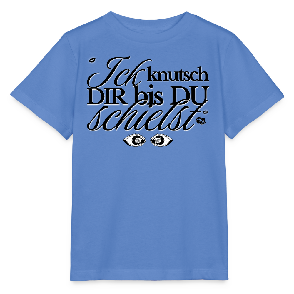 ICK KNUTSCH DIR - Kinder T-Shirt BIO - Blau