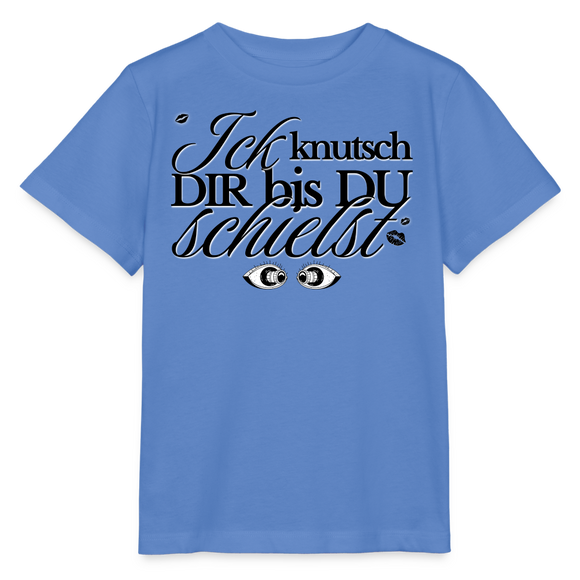ICK KNUTSCH DIR - Kinder T-Shirt BIO - Blau