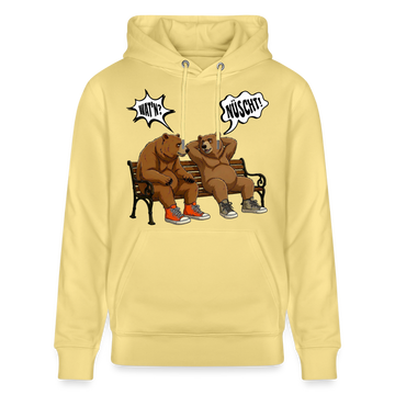 Berliner Bären mit Berliner Schnauze-WATN'? NÜSCHT-Unisex Bio-Hoodie - Gelb Viva 