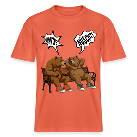 Berliner Bär mit berliner Schnauze-WATN?NÜSCHT- RELAXED FIT Unisex Organic T-Shirt - Hellrot
