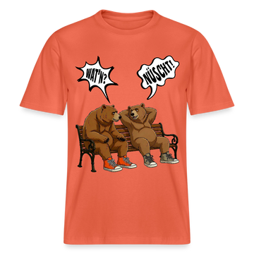 Berliner Bär mit berliner Schnauze-WATN?NÜSCHT- RELAXED FIT Unisex Organic T-Shirt - Hellrot