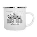 BERLIN-Emaille-Tasse - Weiß