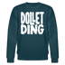 DOLLET DING-Unisex Bio-Sweatshirt - Dunkles Petrol