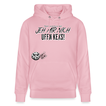 JEH MIR NICH UFFN KEKS-Unisex Bio-Hoodie - Hellrosa