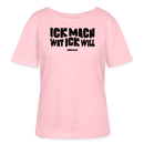 ICK MACH WAT ICK WILL-Rundhals Frauen Bio-T-Shirt III - Hellrosa