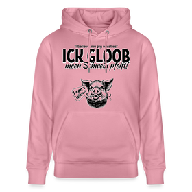 ICK GLOB, MEEN SCHWEIN PFEIFT!-Unisex Bio-Hoodie - Lila Traum