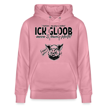 ICK GLOB, MEEN SCHWEIN PFEIFT!-Unisex Bio-Hoodie - Lila Traum