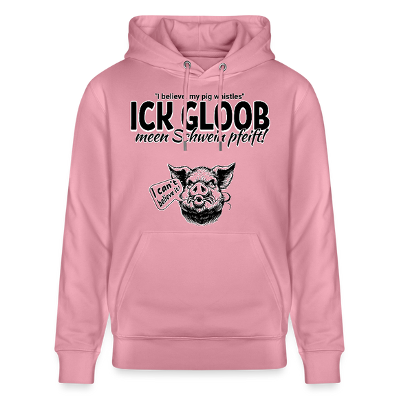 ICK GLOB, MEEN SCHWEIN PFEIFT!-Unisex Bio-Hoodie - Lila Traum