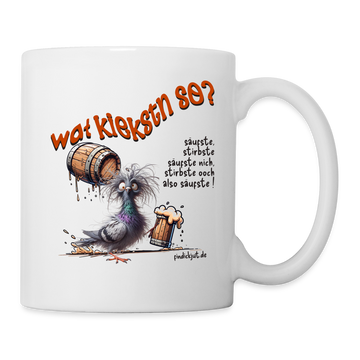 WAT KIEKSTN SO? - Berliner SprücheTasse - Weiß