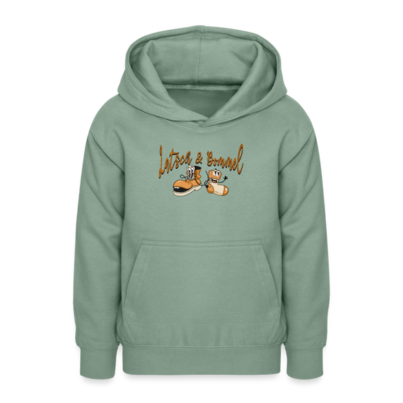 LATSCH UND BOMMEL - Teenager Hoodie - Graugrün