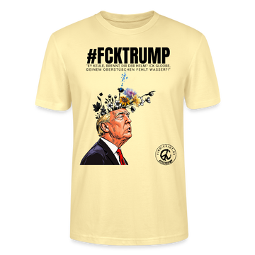 #FCKTRUMP-Unisex T-Shirt BIO - Creme