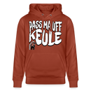 PASS MA UFF KEULE-Unisex Bio-Hoodie II - Terrakotta