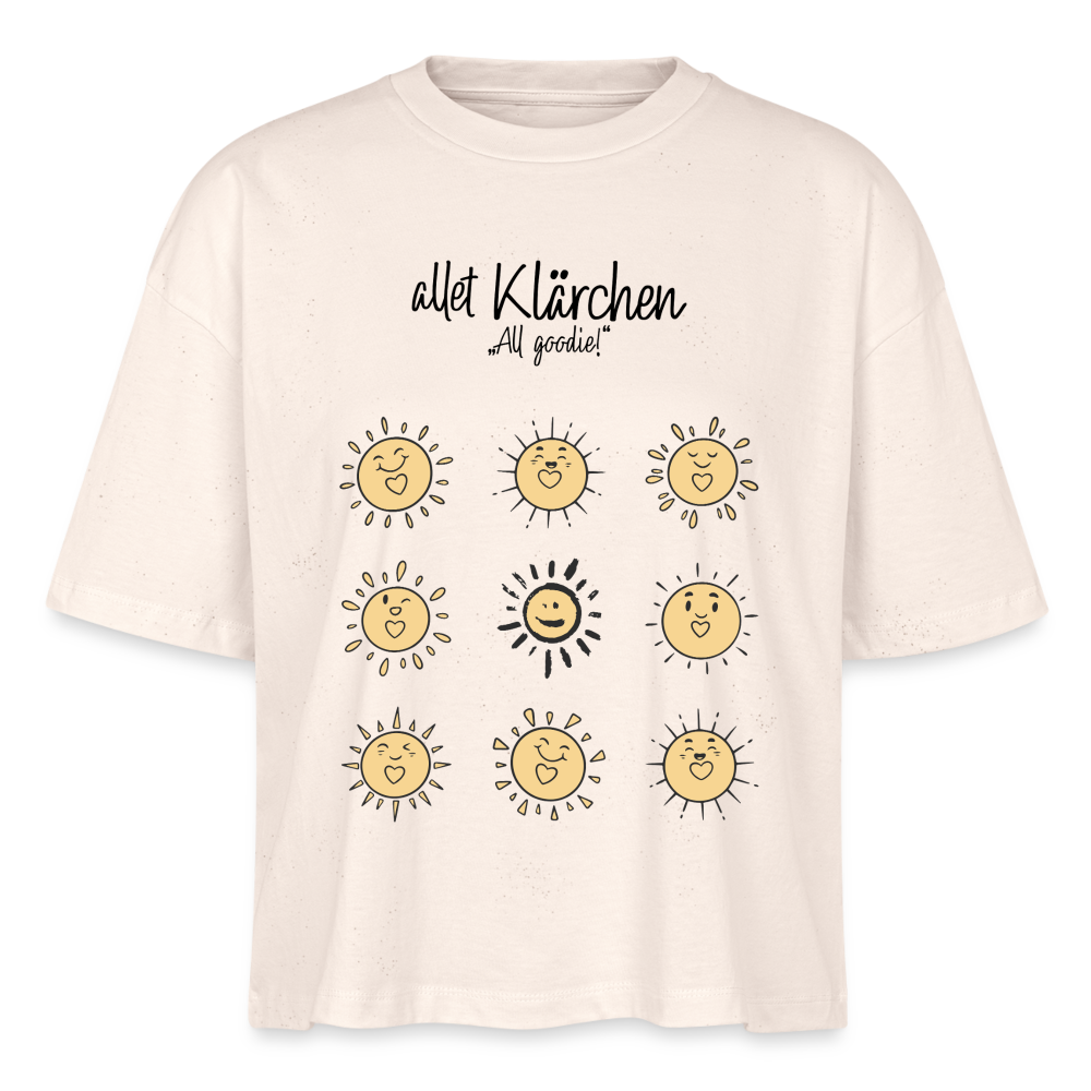 allet KLÄRCHEN-Frauen Boxy Bio-T-Shirt - Naturweiß