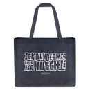 Berliner Spruch-ICK WUNDER MIR-Einkaufstasche - midnight Blue