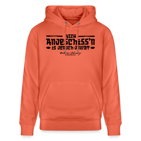 Berliner Spruch-NICH ANJESCHISSN-Unisex Bio-Hoodie - Hellrot