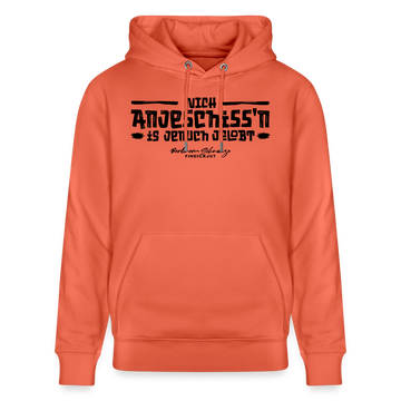 Berliner Spruch-NICH ANJESCHISSN-Unisex Bio-Hoodie - Hellrot