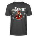 JIBT NÜSCHT-Unisex T-Shirt Berliner Ansage und Berliner Bär - Anthrazit