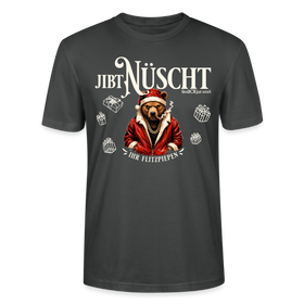 JIBT NÜSCHT-Unisex T-Shirt Berliner Ansage und Berliner Bär - Anthrazit