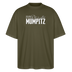 MUMPITZ-Oversized Unisex Bio T-Shirt-dunkel - Khaki