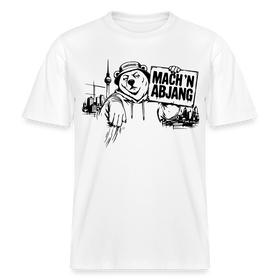 MACH 'N ABJANG- Berlin Shirt RELAXED FIT Unisex Organic T-Shirt - Weiß