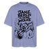 JANZ BERLIN IS EENE WOLKE-Der kiffende Berlin Bär-Oversized Unisex Bio T-Shirt - Violett