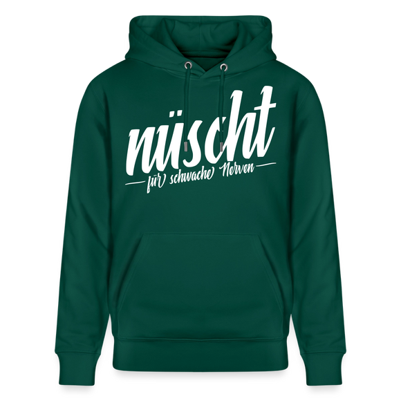 NÜSCHT FÜR SCHWACHE NERVEN-Unisex Bio-Hoodie mit Berliner Schnauze - Forest