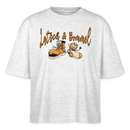 LATSCH UND BOMMEL - Frauen Boxy Bio-T-Shirt - Weiß meliert