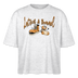 LATSCH UND BOMMEL - Frauen Boxy Bio-T-Shirt - Weiß meliert