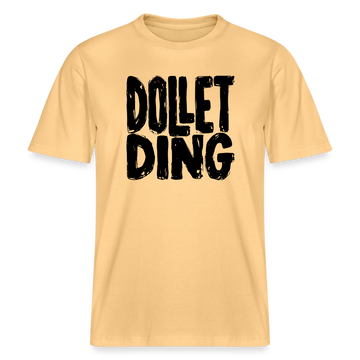 Berliner Schnauze-DOLLET DING- RELAXED FIT Unisex Organic T-Shirt - Hellgelb