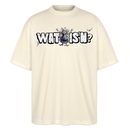 WAT IS'N?-Oversized Unisex Bio T-Shirt - Weißgrau