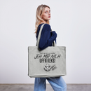 JEH MIR NICH UFFN KEKS!-Einkaufstasche - Grau meliert