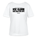 ICK GLOOB MIR LAUST DER AFFE-Rundhals Frauen Bio-T-Shirt II - Weiß