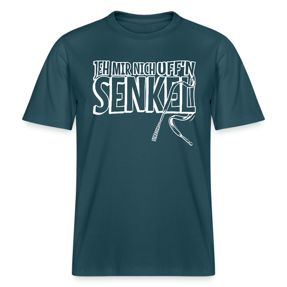 JEH MIR NICH UFFN SENKEL-Relaxed Fit Unisex Bio-T-Shirt II - Dunkles Petrol