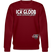 ICK GLOOB MEEN SCHWEIN PFEIFT!-Unisex Bio-Sweatshirt II - Burgunderrot