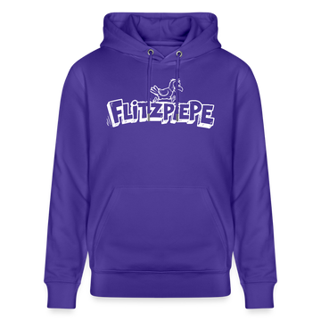 Unisex Bio-Hoodie mit dem Original Berliner Spruch - Flitzpiepe - Purple Love 