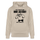 Berliner Bär mit Berliner Spruch-NETT KANN ICK OOCH-Unisex Bio-Hoodie - Beige