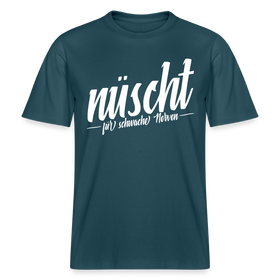 Berlin Shirt-NÜSCHT FÜR SCHWACHE NERVEN- RELAXED FIT Unisex Organic T-Shirt - Dunkles Petrol