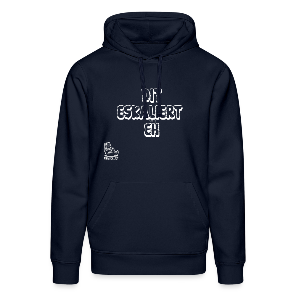 DIT ESKALIERT EH-Unisex Bio-Hoodie - French Navy