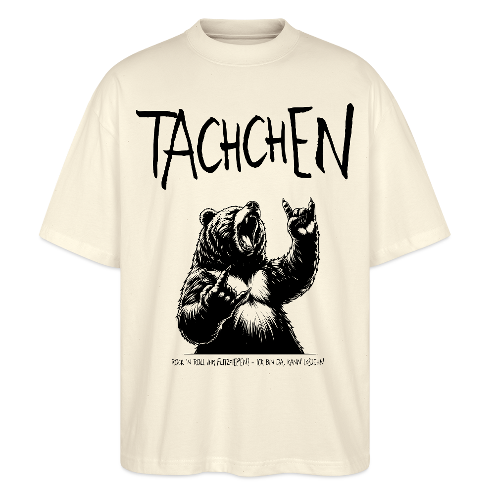 TACHCHEN BERLINER - Unisex Oversize Bio-T-Shirt - Weißgrau