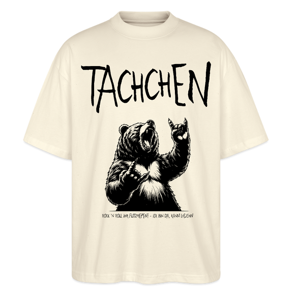 TACHCHEN BERLINER - Unisex Oversize Bio-T-Shirt - Weißgrau
