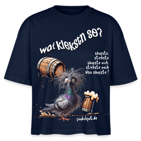 WAT KIEKSTN SO?-Frauen Boxy Bio-T-Shirt II - Navy