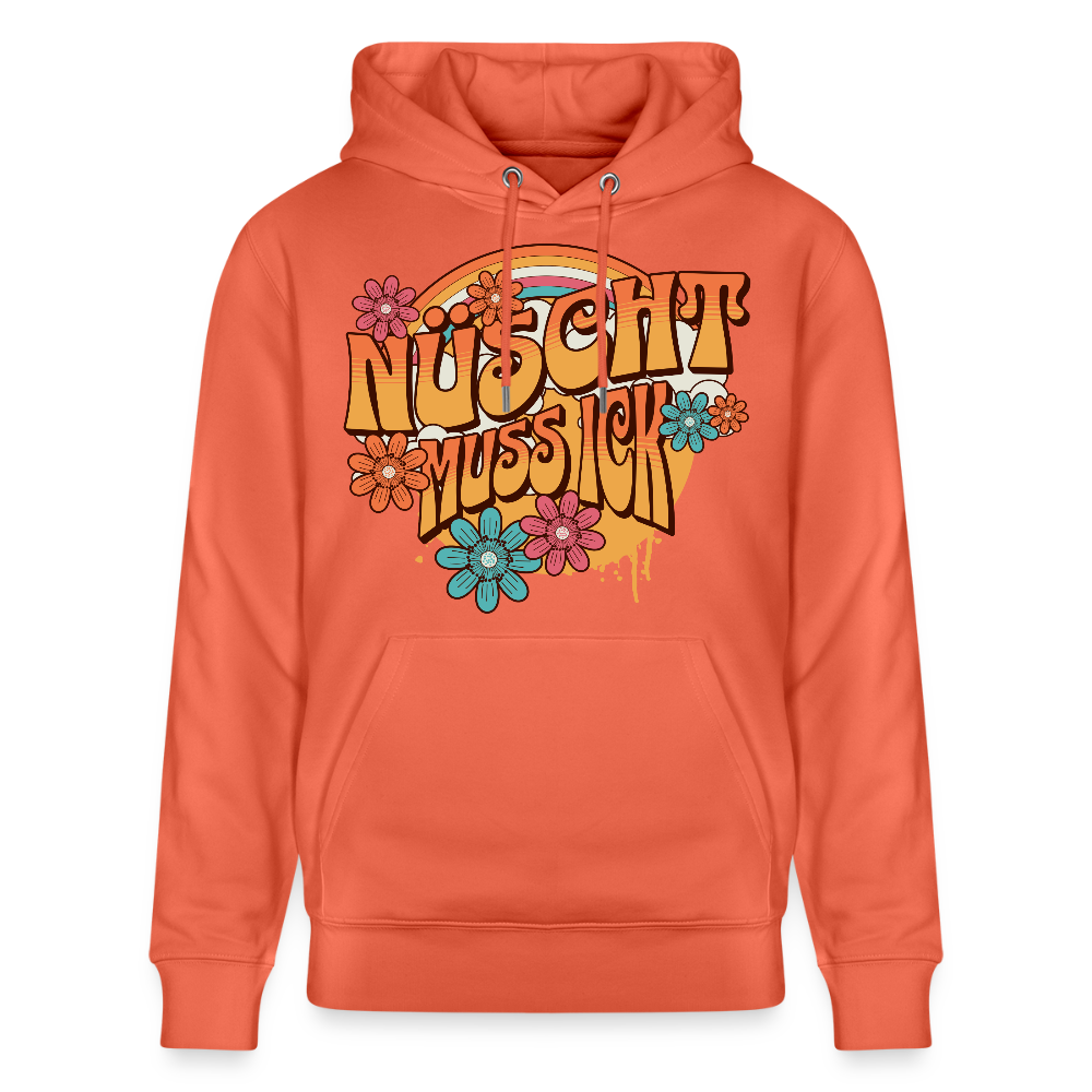 BERLINER RETRO-NÜSCHT MUSS ICK-Unisex Bio-Hoodie - Hellrot