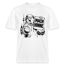Berlin Souvenir mit Berliner Schnauze-MACH HINNE- RELAXED FIT Unisex Organic T-Shirt - Weiß